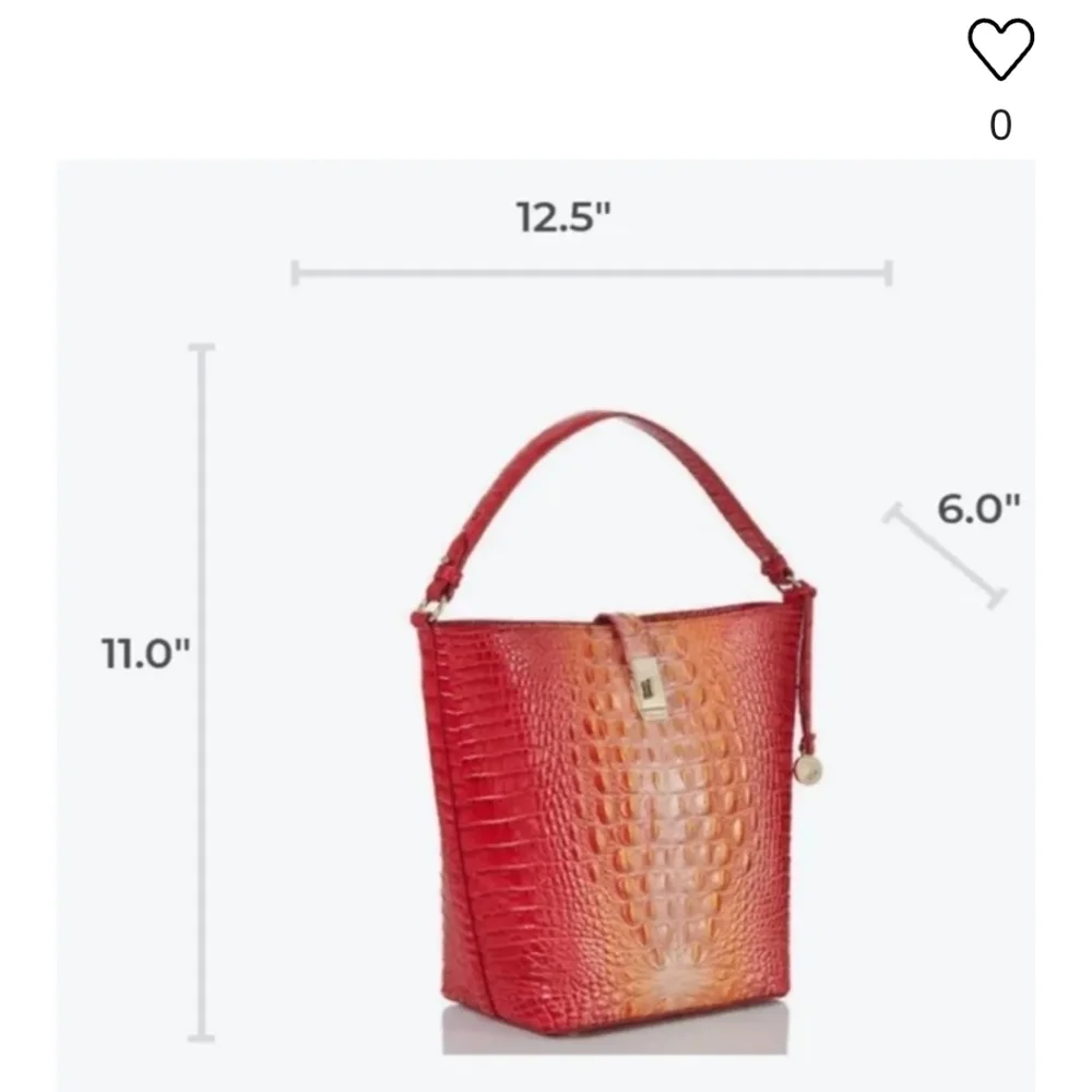 🧡▪️ Brahmin ▪️melbourne Shira infusion ombre bucket shoulder bag